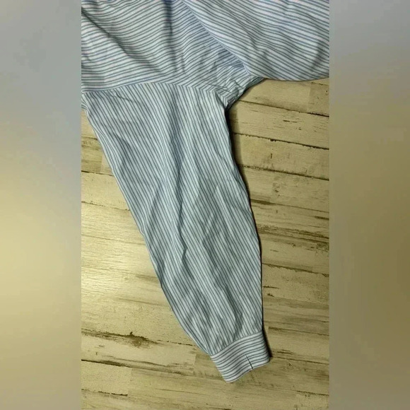 Brooks Brothers Blue Vertical Striped Shirt Mens 16.5 32 Button Up Long Sleeve - Picture 8 of 13